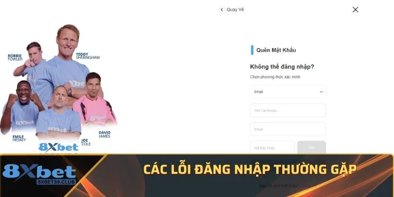 Các lỗi đăng nhập thường gặp Các lỗi đăng nhập thường gặp