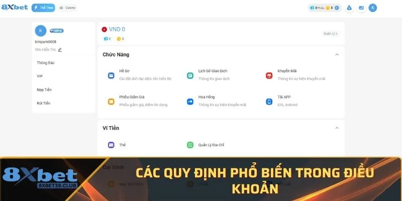 Các quy định phổ biến trong điều khoản Các quy định phổ biến trong điều khoản
