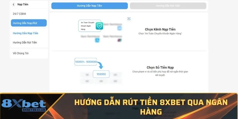Rút tiền 8XBET qua ngân hàng Rút tiền 8XBET qua ngân hàng
