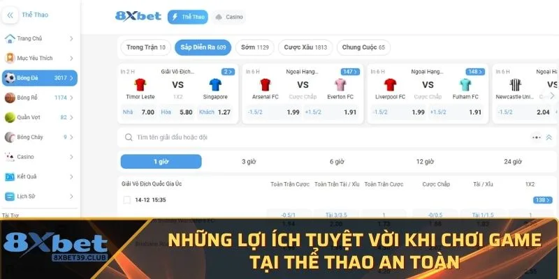 Những lợi ích tuyệt vời khi chơi game Tại Thể Thao an toàn
